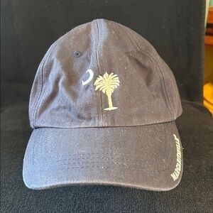 Jimmy Buffet Navy Margaritaville Myrtle Beach Baseball Cap wPalm Tree Embroidery